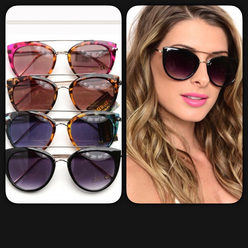 🆕🍒1 Left🍒Cat Eye Sunglasses - Picture 1 of 6